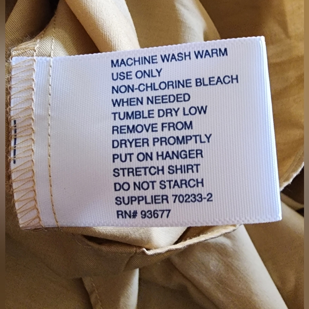 Stafford Men's Tan Shirt - Picture 10 of 10
